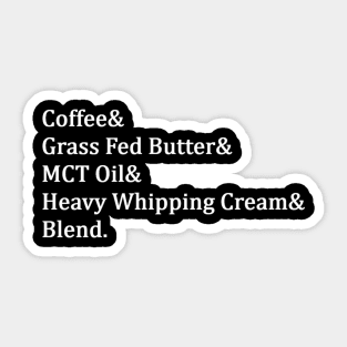 Keto Coffee Sticker